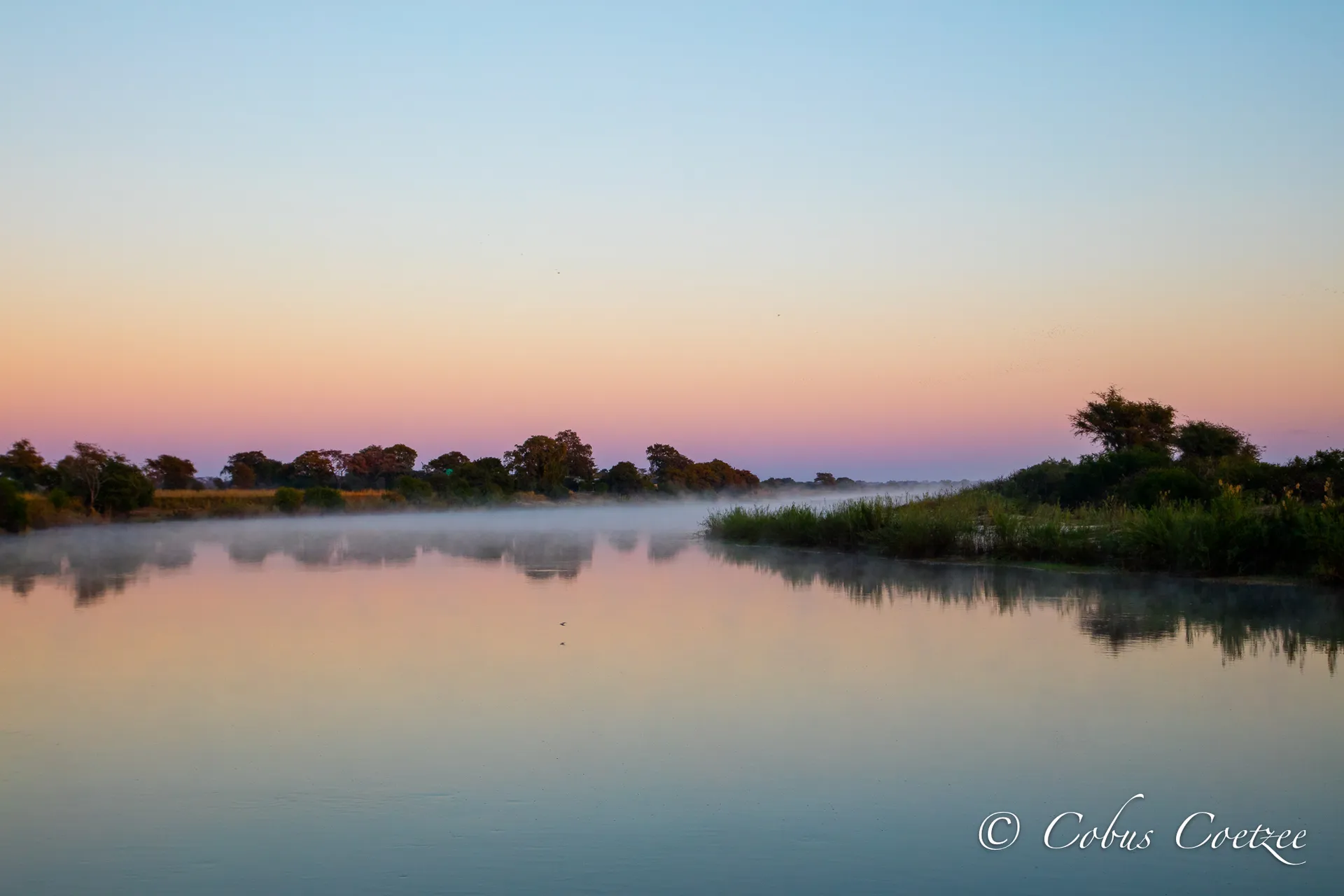 Sunrise, Zambezi Mubala Lodge, Caprivi, Namibia Sunrise, Zambezi Mubala Lodge, Caprivi, Namibia
