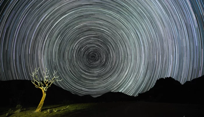 Startrails, Kokerboomkloof, Richtersveld National Park