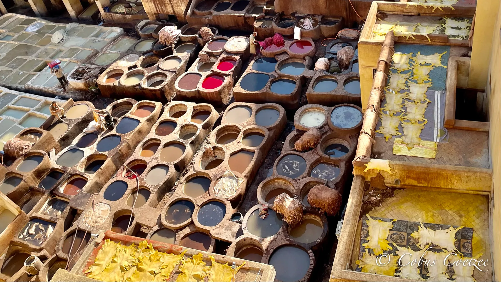 Leather Tannery, Fès, Morocco Leather Tannery, Fès, Morocco