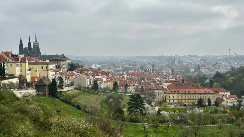 City view from Prague Castle